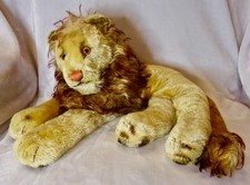 ADORABLE VINTAGE 1950-60S STEIFF MOHAIR "LEO" LION 16"