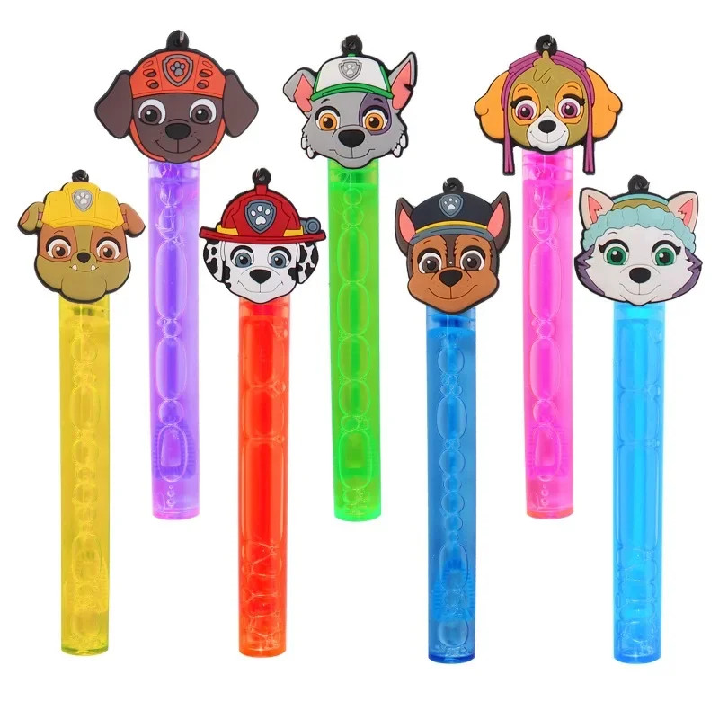 Palo de burbujas portátil de dibujos animados de Paw Patrol, palo de burbujas de