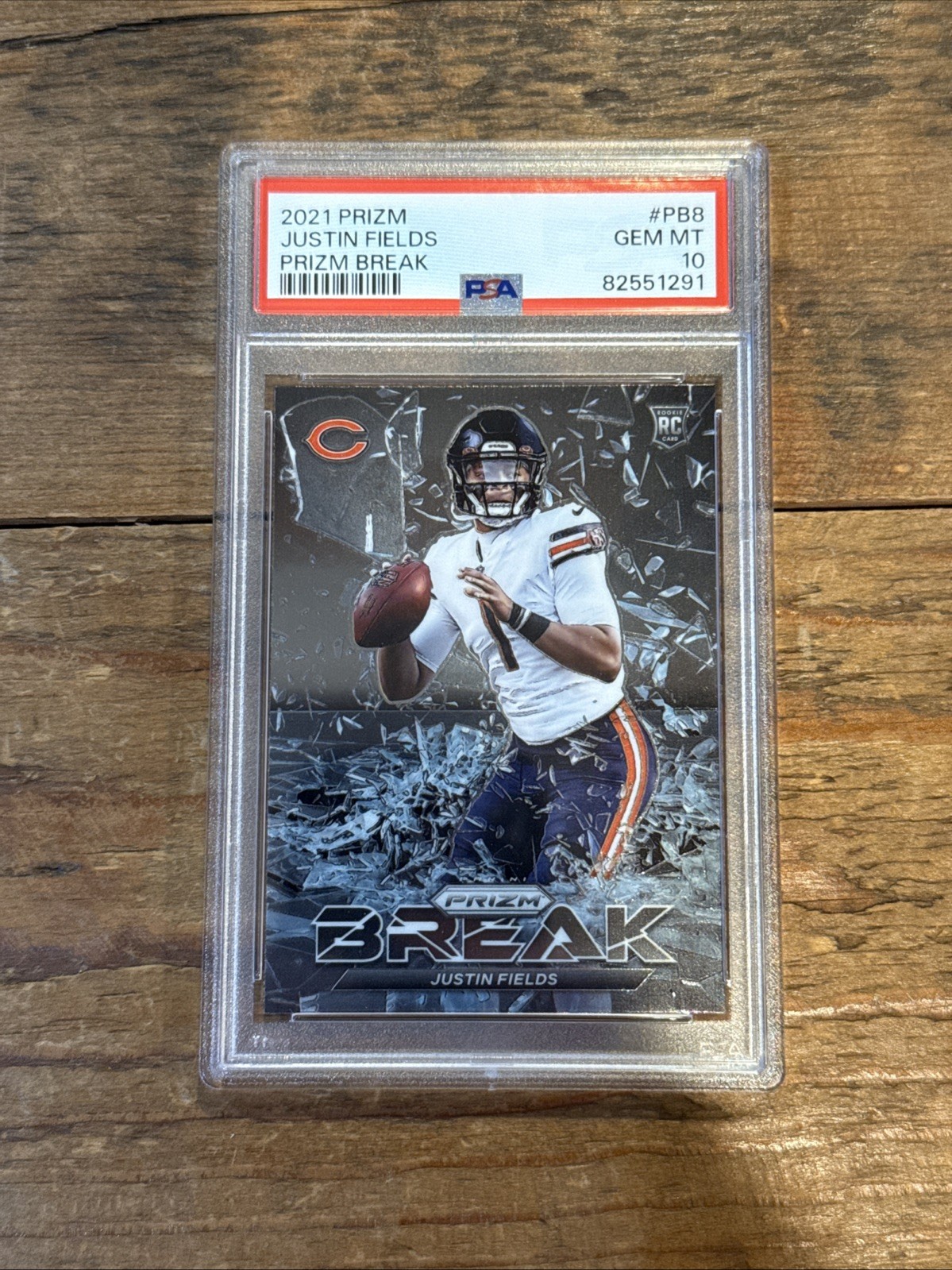 Justin Fields Panini Prizm Break #PB8 Base
