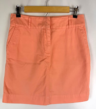 Vineyard Vines Women's Pink Peach Chino Casual Classic Whale Logo Skirt Size 0