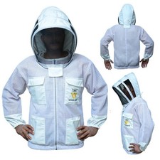 Premium 3-Layer Ultra-Ventilated Beekeeping Pro Jacket Sting Proof Bee Jacket