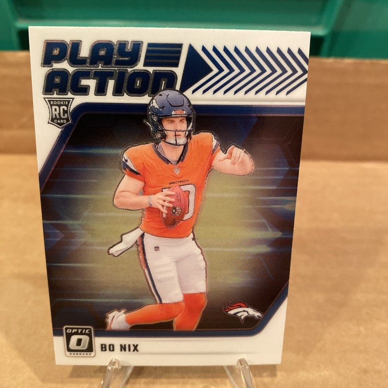 2024 Panini Donruss Optic - Play Action Bo Nix #6 (RC)