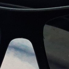 Men's Black Plastic Sunglasses Solid Frame Dark Lenses