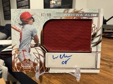 2024 Leaf Trinity Baseball Wehiwa Aloy Prospect RC Patch Auto #/99