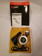 Gigaware 12-495 Silver/Black FM Transmitter Car Plug-in to work with Apple iPod