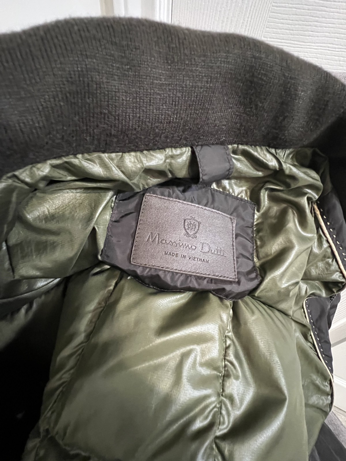 Massimo Dutti Down Jacket Medium M Black Feather … - image 8