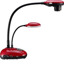 Lumens DC193 3.25MP Full HD VGA/HDMI Portable Document Camera, , 20x Zoom, Red