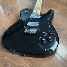 Custom TL Style  Electric Guitar Maple Fingerboard Black Pickguard
