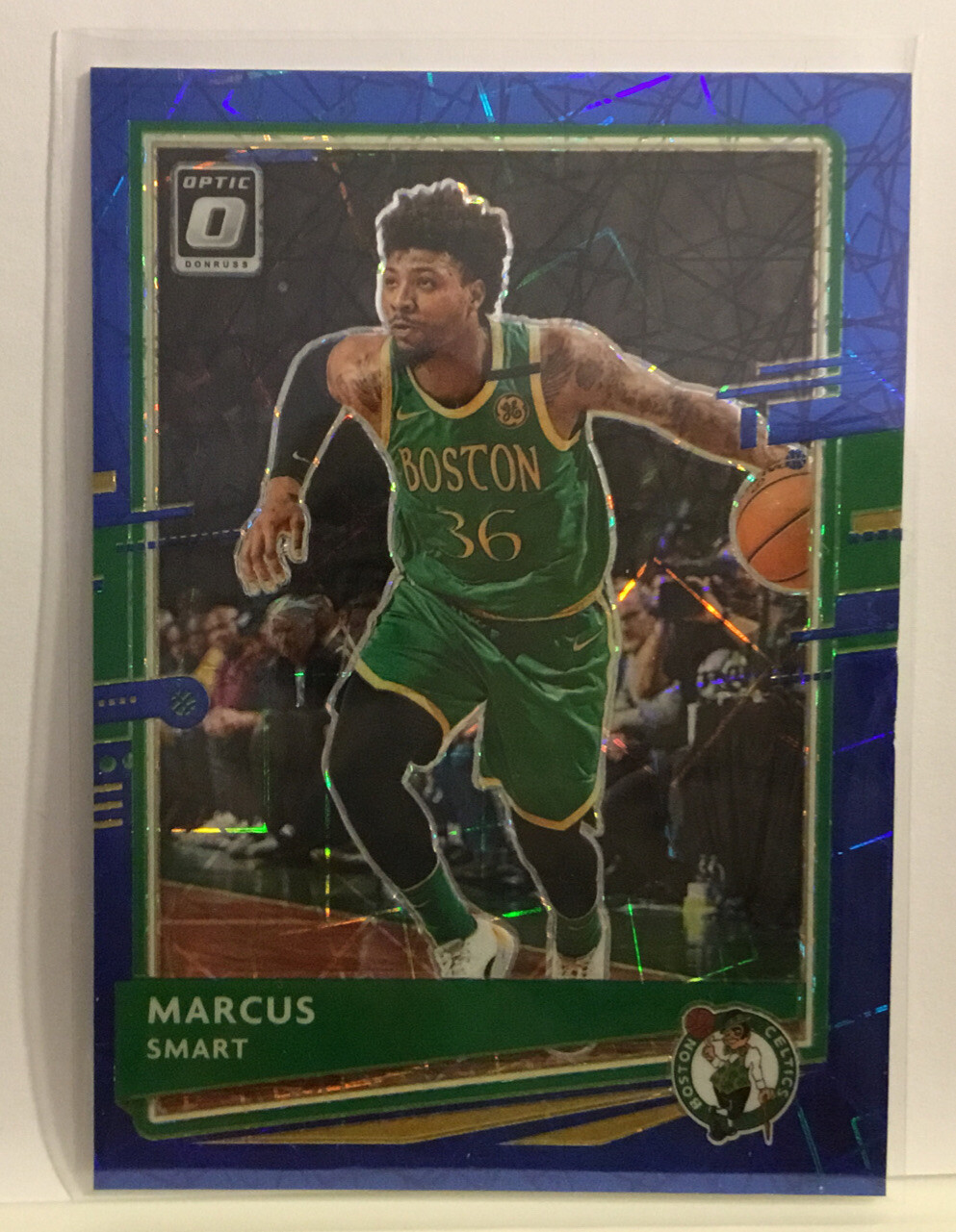2020-21 PANINI DONRUSS OPTIC MARCUS SMART PRIZM BLUE #41 CELTICS MSK