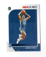 2019 Panini NBA Hoops JORDAN POOLE Golden State Warriors Rookie RC #223