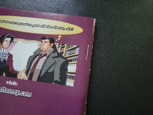 Miles Edgeworth Ace Attorney Investigations - Nintendo DS Authentic Manual Only! - Picture 3 of 4
