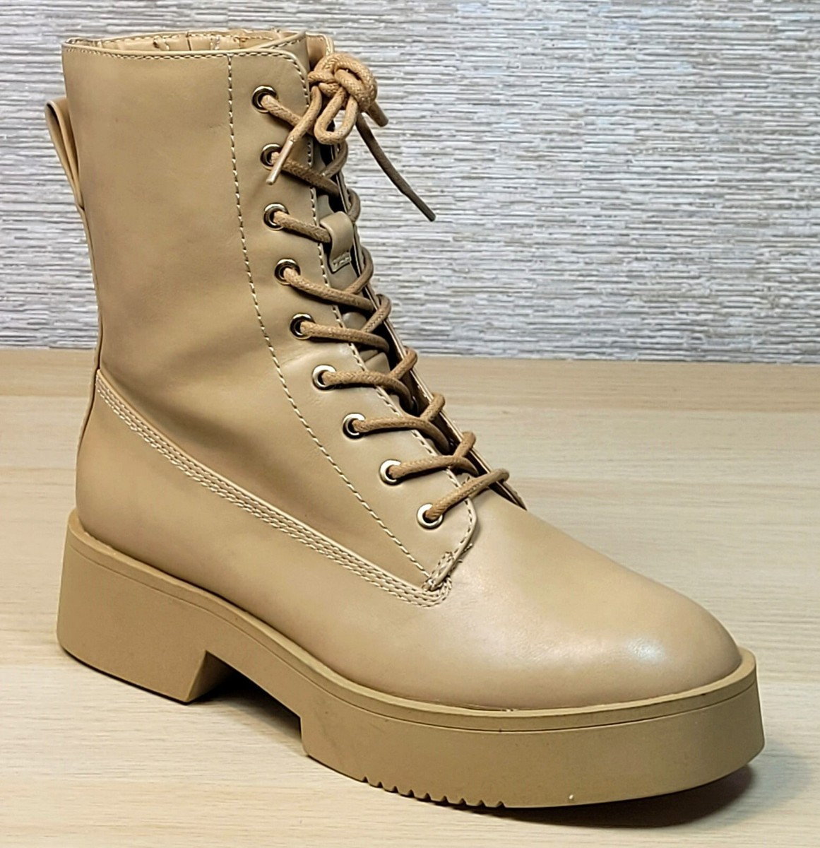 Flatform Ankle Marks And Spencer White Ankle Boots M&S Chunky LACE