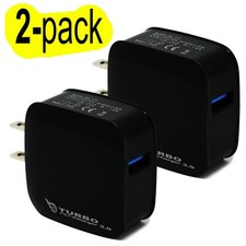  2-PACK Fast Quick Charger QC 3.0 USB Wall Charger Adapter US Plug