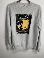 Vintage Hanes Sweatshirt African Children's Choir 90s Made in USA Gray STAINED