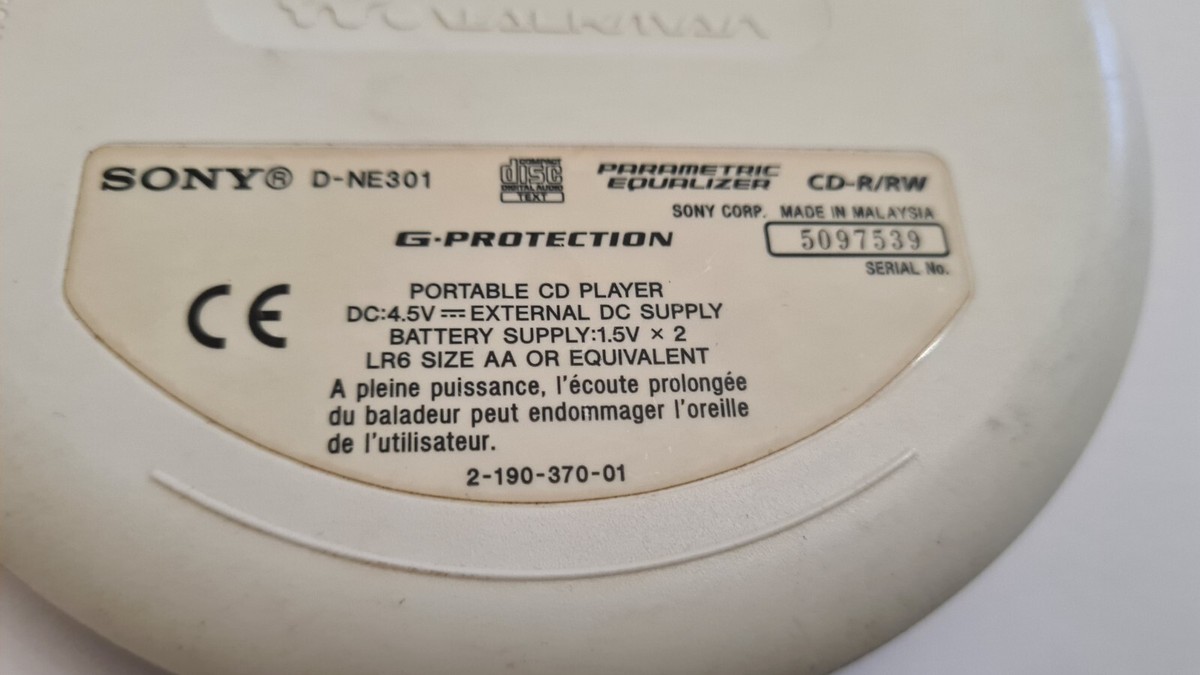 Sony CD Walkman D-NE301 Portable CD Player discman | eBay