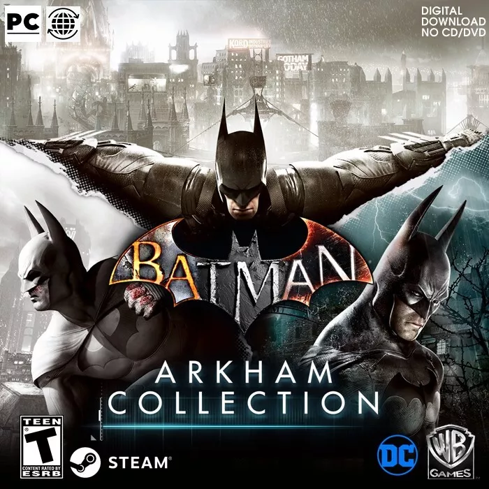 passe Tilbageholdelse Uforenelig Batman Arkham Collection Steam Key PC (GLOBAL) Region Free (No DISC) | eBay