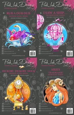 Pink Ink Designs - Mutter Gans oder Astrologie Sammlung - A5 Stempel KOSTENLOSER UK-VERSAND