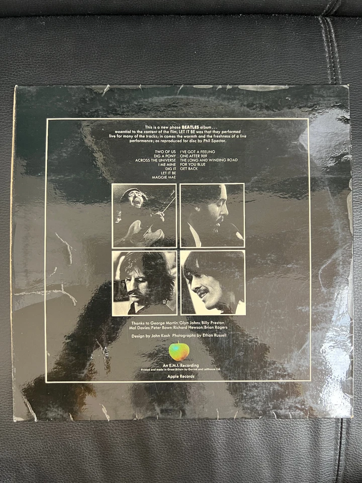 BEATLES / Let it be -LP-Vinyl:EX+/ Cover: VG+/ 2nd.UK Press 1970-YEX 773-3U - Bild 3 von 4