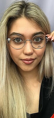 New Gianfranco  Ferre GFF 0093 005 Round Gold Women's Eyeglasses Frame .