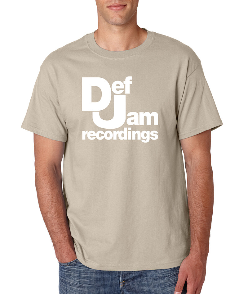 DEF JAM Recordings Logo T-Shirt Hip Hop Rap Classic Music Label