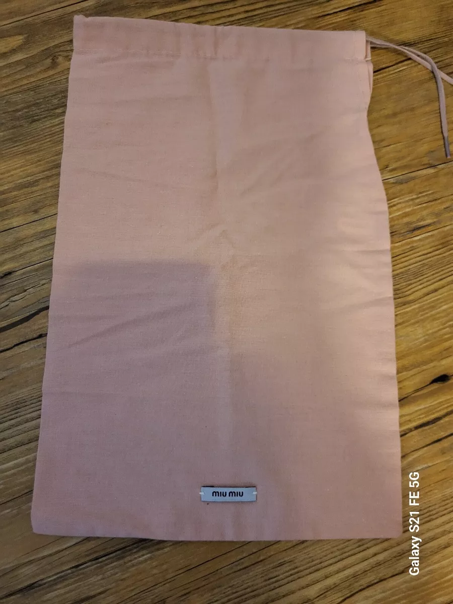 Dust bag miu miu clearance