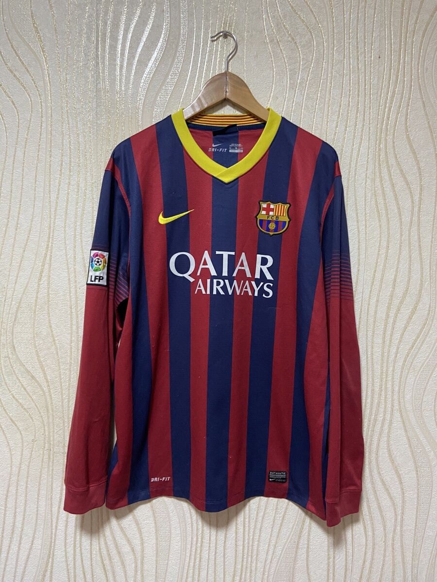 BARCELONA 2013 2014 HOME SHIRT JERSEY LONG SLEEVE NIKE BARCELONA 2013 2014 HOME SHIRT JERSEY LONG SLEEVE NIKE