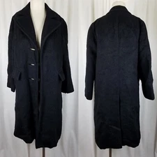 Harry Williams Wool Kuddlin Cloth Stroock MCM 1940s Peacoat Womens XS S Vintage