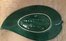 Royal Haeger GREEN Leaf Platter Plate 808-11. US  17 “ Tall, 9 1/2” Wide