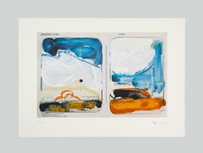 Mario SCHIFANO - "Veduta interrotta" - Serigrafia materica e collage, 50 x 70 cm