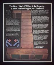 Bose 301 Speakers 1978 Poster Type Advert, Promo Ad