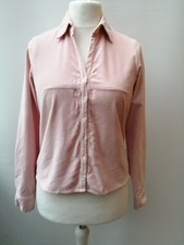 White Stuff  Vintage Baby Pink needlecord Stretchy Corduroy Shirt Top UK 10-12❤