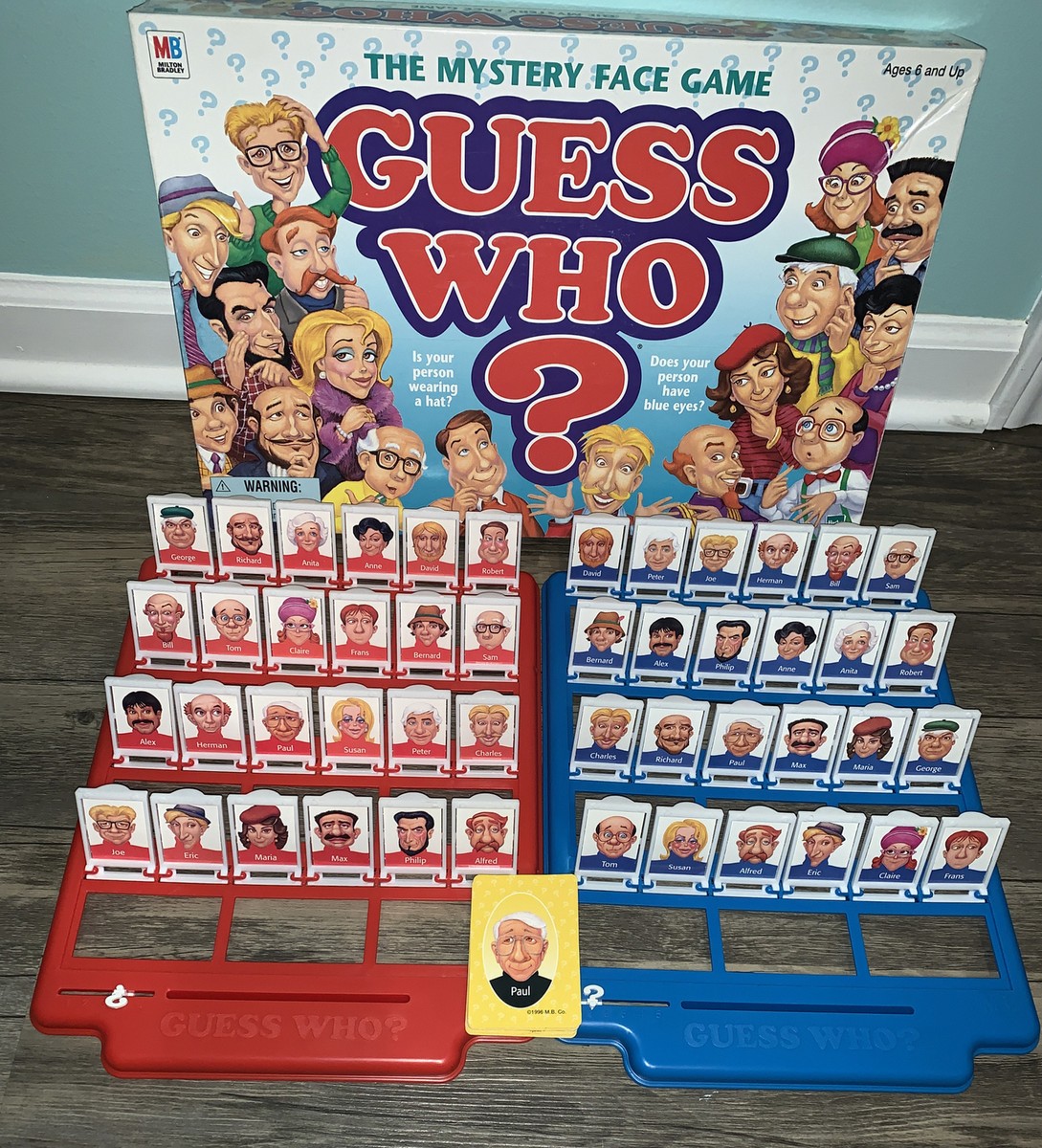 Old Guess Who Clue Board Game Classic Guess Who? Board Game 1980s - Main Image