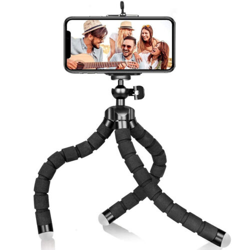 Adjustable Tripod Stand Flexible Octopus Phone Holder for iPhone Camera new - Picture 1 of 11