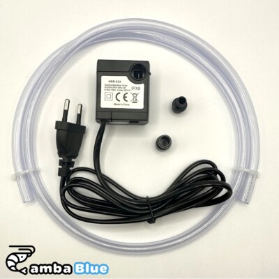 Mini Tauchpumpe sehr leise Aquarium Teich Wasserpumpe Brunnen Bewässerung Pumpe