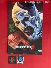 David Howard Thornton Terrifier 3 signed 11x17 photo Art the Clown Beckett David Howard Thornton Terrifier 3 signed 11x17 photo Art the Clown Beckett