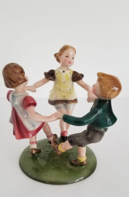 Stefan Dakon for Royal Belvedere Vienna Austrian Boys & Girls Porcelain Figurine