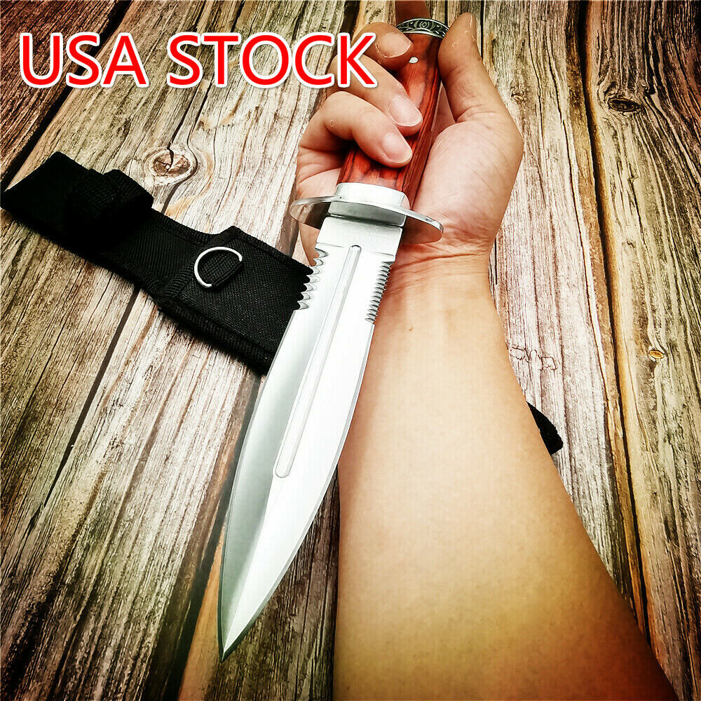 Tactical Dagger Knife Tanto Fixed Blade Hunting Military OUTDOOR RESCUE KNIVES 