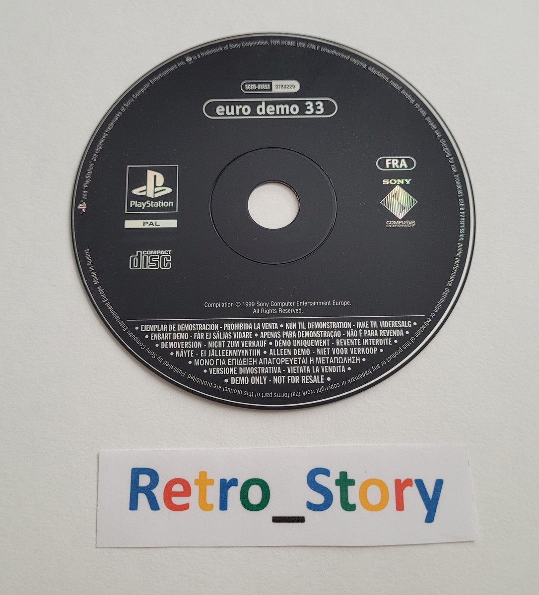 CD Démo Euro Démo 33 - PlayStation 1 PS1 - Version PAL France - État Correct