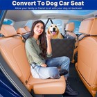 ITNAST Convertible Back Seat Extender for Dogs, Foldable 400lbs Hard Bottom D — photo 3