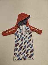 Spider-Man Disney Infant Hooded Shorts One Piece Body Suit 3-6 Months