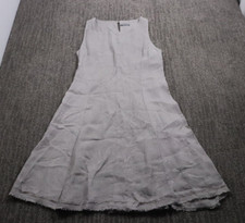 Plazza Del Tempio Made In Italy Linen Sleeveless Dress A-Line Mindi Beach Medium