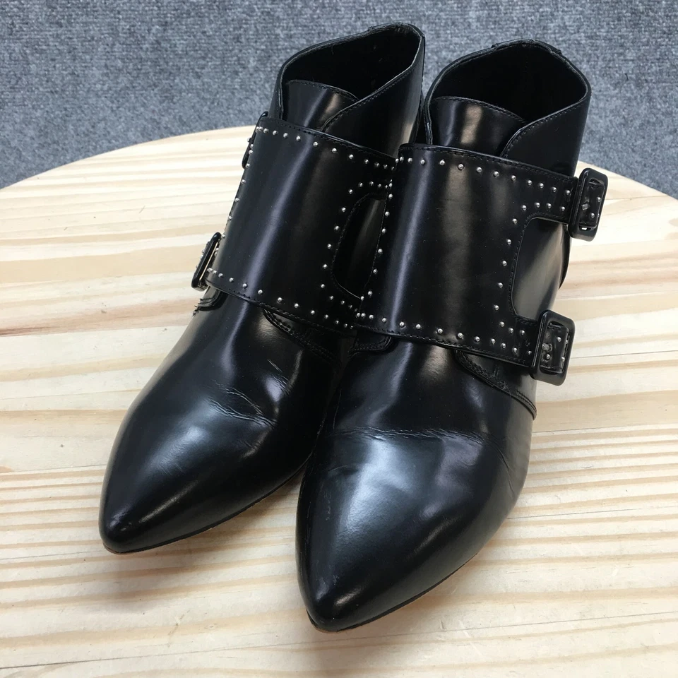 Ботинки женские French Connection 9 Roree с заклепками ремешок Monk ботильоны черные - Изображение 3 из 4