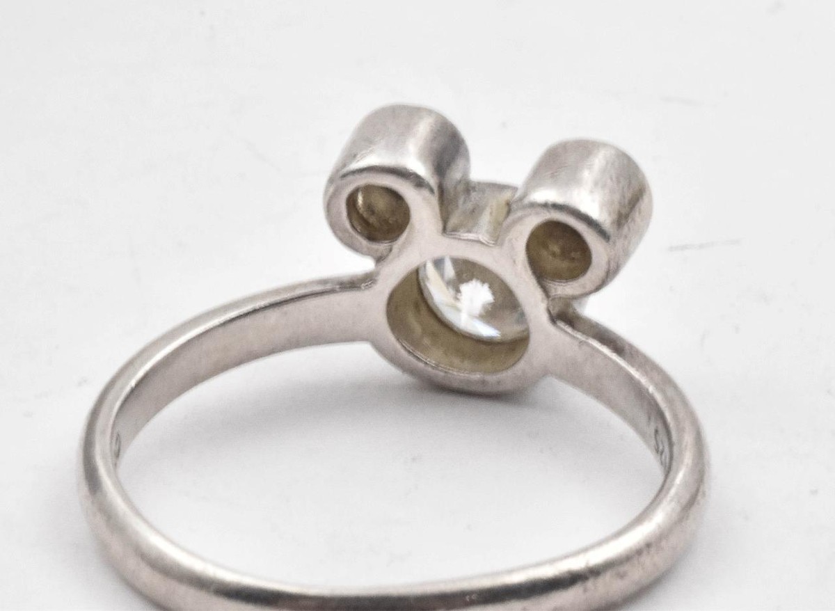 Vintage 925 Sterling Silver Authentic DISNEY Mickey Mouse CZ