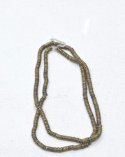 African Bead Old Brass Heishi Bead Strand