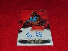 2021-22 TOPPS INCEPTION OVERTIME JAYLEN MARTIN RC RED AUTO CARD 24/75