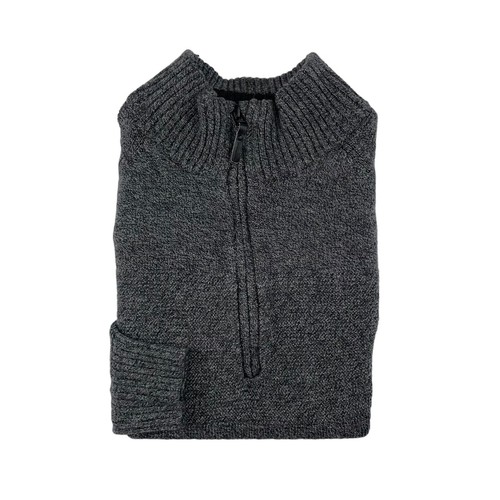 Smartwool Midweight Knit Gray Wool Blend Mens 1/2 Zip Sweater M - Picture 2 of 6