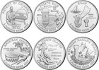 2009 P&D Dc & Us Territories Quarter 12 coins Us mint rolls Coins Territory