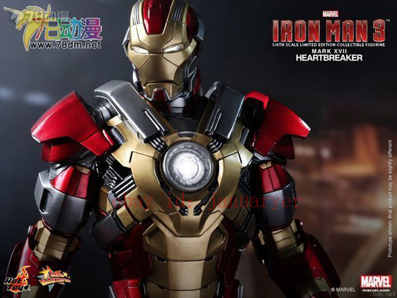 Perfect Hot Toys 1/6 Mms212 Iron Man Mk17 Heartbreaker Action