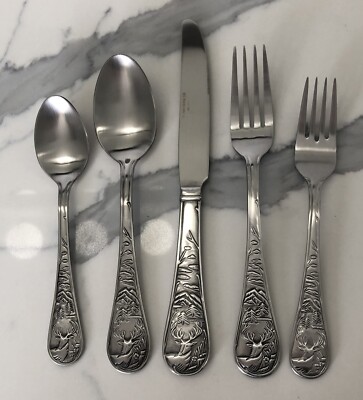 CAMBRIDGE Pine Cone Stainless Flatware – You Choose Pieces – New Silverware