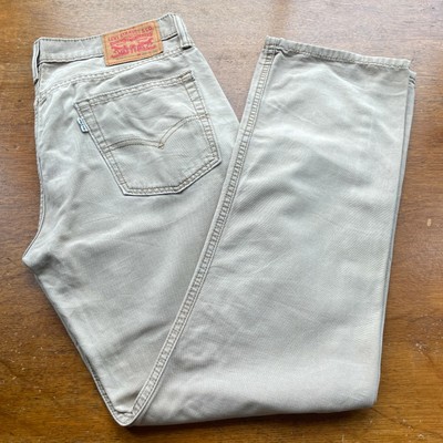 cream levi jeans